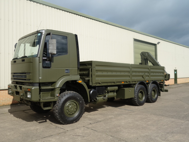 Iveco Eurotrakker 6x6 Cargo With Rear Mounted Crane  - Govsales of mod surplus ex army trucks, ex army land rovers and other military vehicles for sale