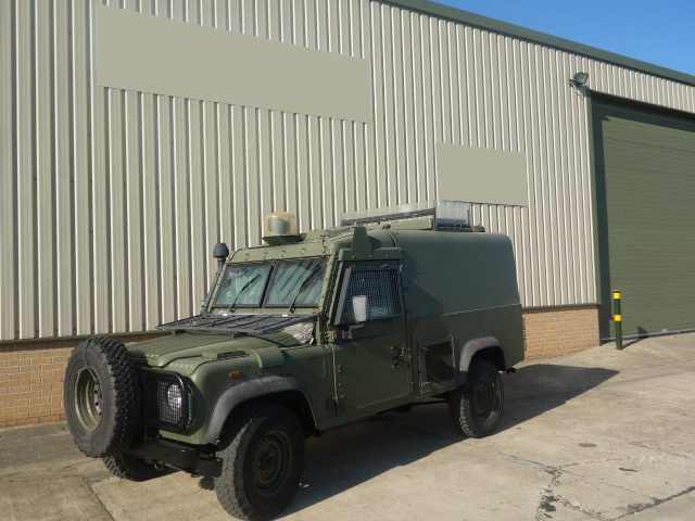 Land Rover Snatch 2A Armoured Defender 110 300TDi  - Govsales of mod surplus ex army trucks, ex army land rovers and other military vehicles for sale