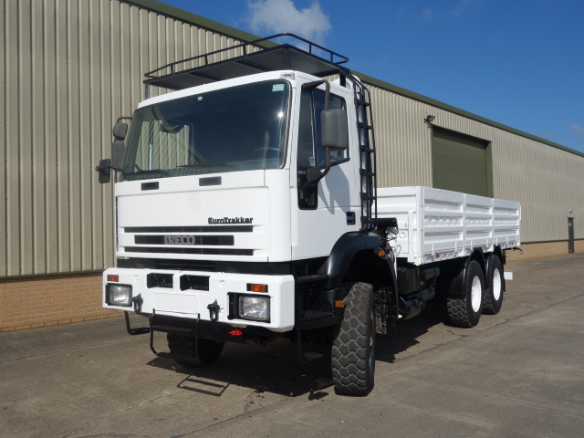 Iveco 260E37 Eurotrakker 6x6 Drop Side Crane Truck - Govsales of mod surplus ex army trucks, ex army land rovers and other military vehicles for sale