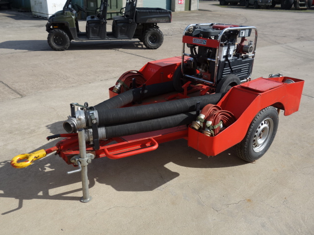 Godiva Fire Service Portable Water Pump Trailer - Govsales of mod surplus ex army trucks, ex army land rovers and other military vehicles for sale
