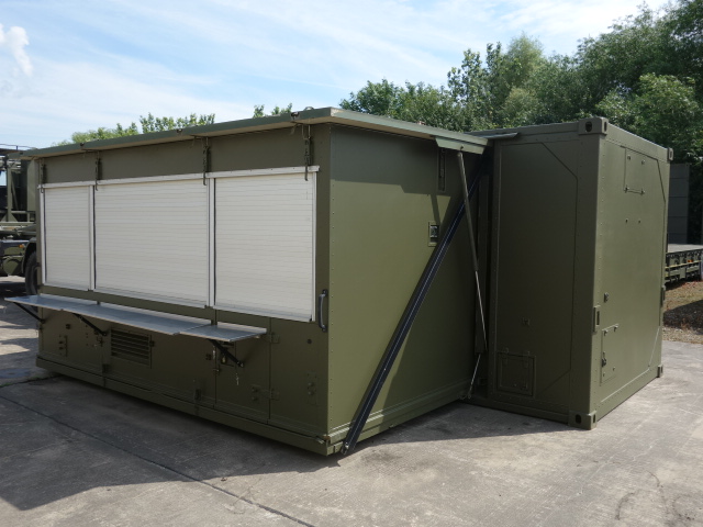 Karcher Expandable 20ft Kitchen Container  - Govsales of mod surplus ex army trucks, ex army land rovers and other military vehicles for sale