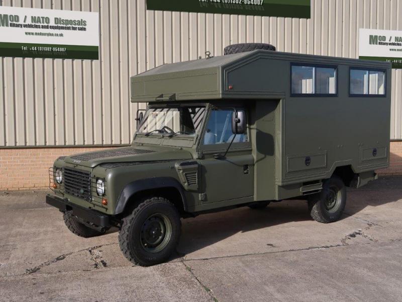 Land Rover Defender 130 Wolf Gun Bus (shoot vehicle) - Govsales of mod surplus ex army trucks, ex army land rovers and other military vehicles for sale