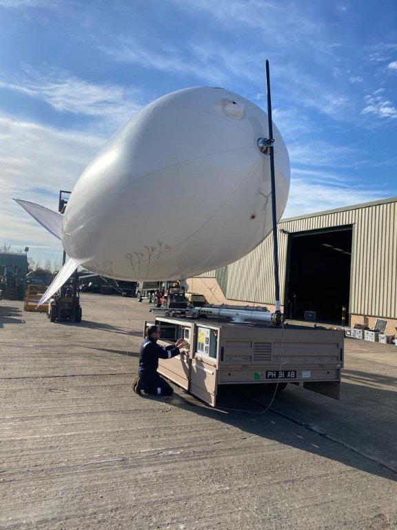 Revivor II Aerostat Surveillance Trailer 1300 Skyhawk camera kit - Govsales of mod surplus ex army trucks, ex army land rovers and other military vehicles for sale