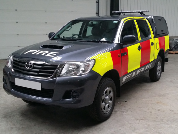 Toyota Hilux RIV Fire Appliance - Govsales of mod surplus ex army trucks, ex army land rovers and other military vehicles for sale