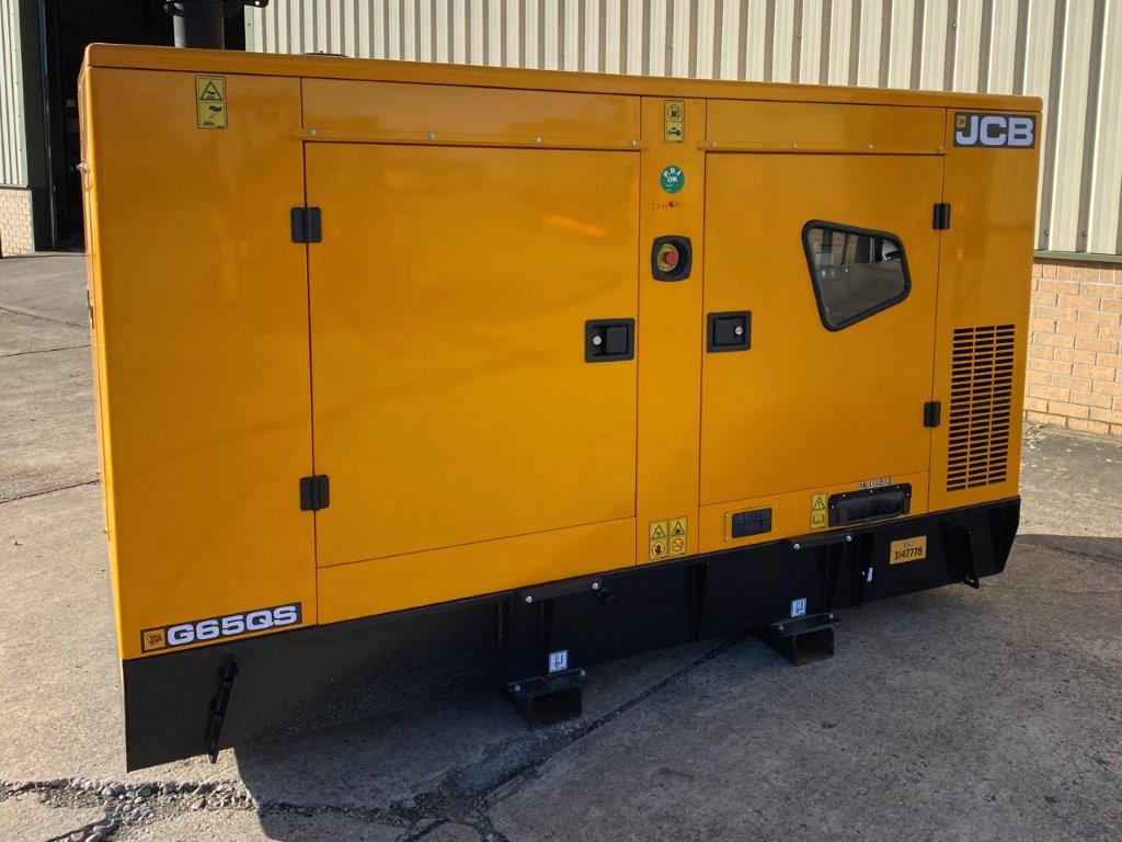 New Unused JCB G65QS Generator - Govsales of mod surplus ex army trucks, ex army land rovers and other military vehicles for sale