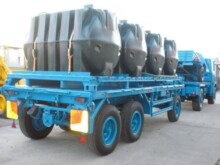 Schmitz tri axle draw bar trailer
