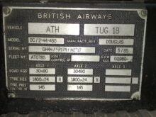 Douglas DC12-44 Heavy Aircraft Tractor