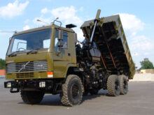 Volvo FL12 6x6 Tipper with clam shell grab