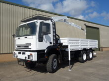 Iveco 260E37 Eurotrakker 6x6 Drop Side Crane Truck