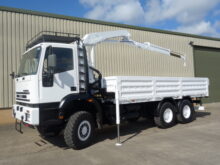 Iveco 260E37 Eurotrakker 6x6 Drop Side Crane Truck