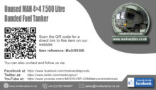 Unused MAN 4x4 7,500 Litre Bunded Fuel Tanker