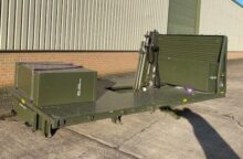 Unused cargo body with Hiab Crane