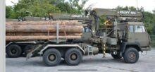 Steyr 1491.310 6x6 Timber Loglift Cargo / Crane Truck