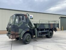 Mercedes 1017 4x4 Cargo Truck With Crane
