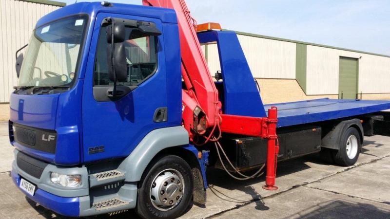 DAF LF55-180 Slide’n’Tilt Recovery Truck with Crane – 40108