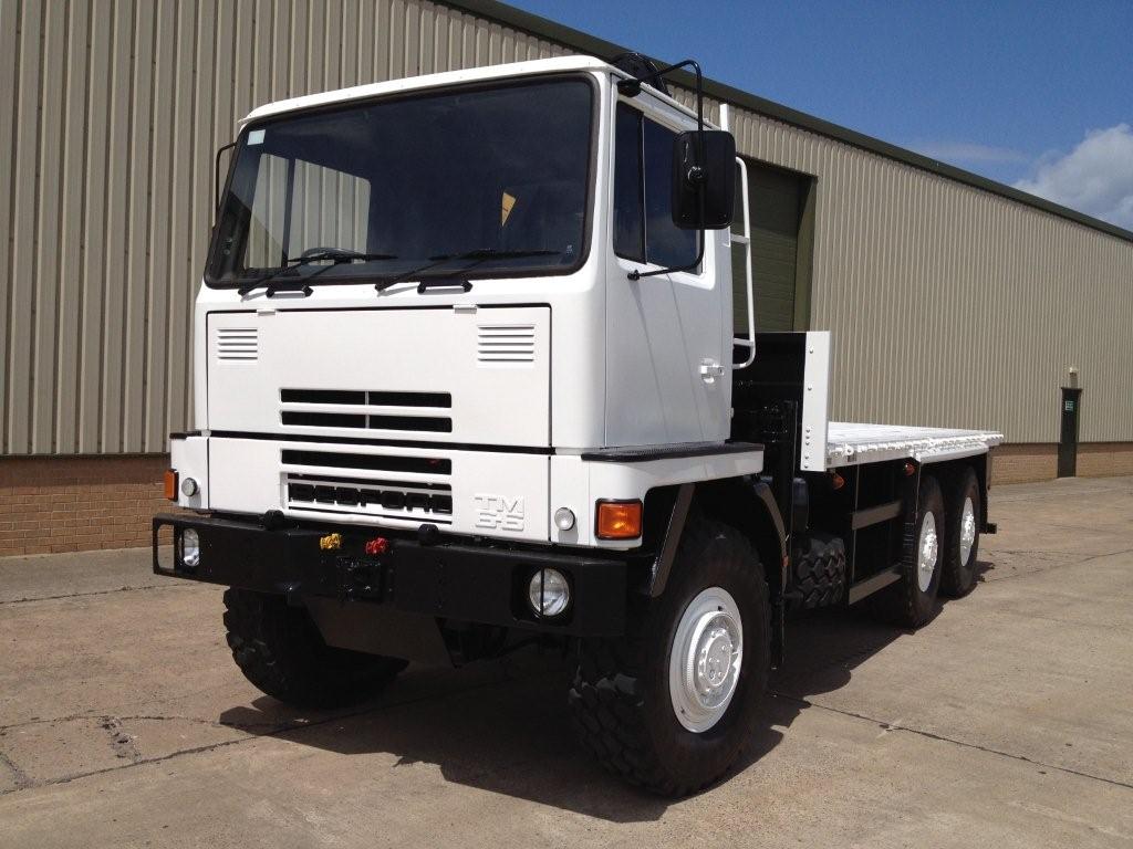 Bedford TM 6×6 Flat Bed Crane Truck with Atlas Crane – 11536