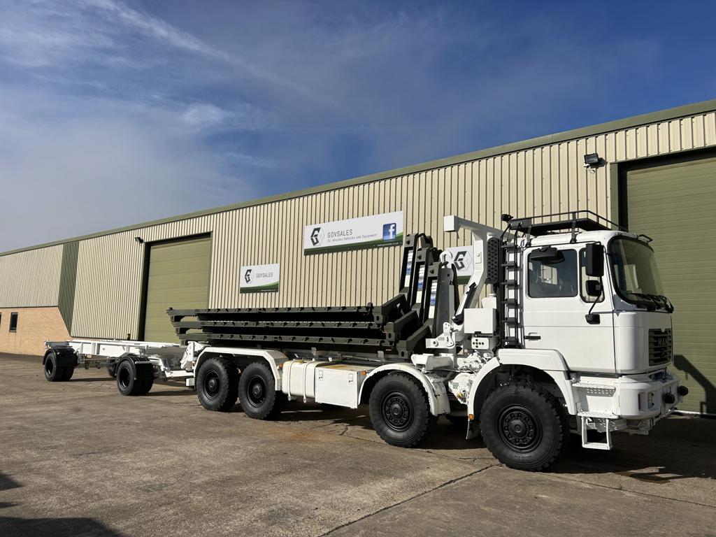 MAN 35.464 8×8 Drops Truck with Trailer and 3 x Flat Racks – 50558